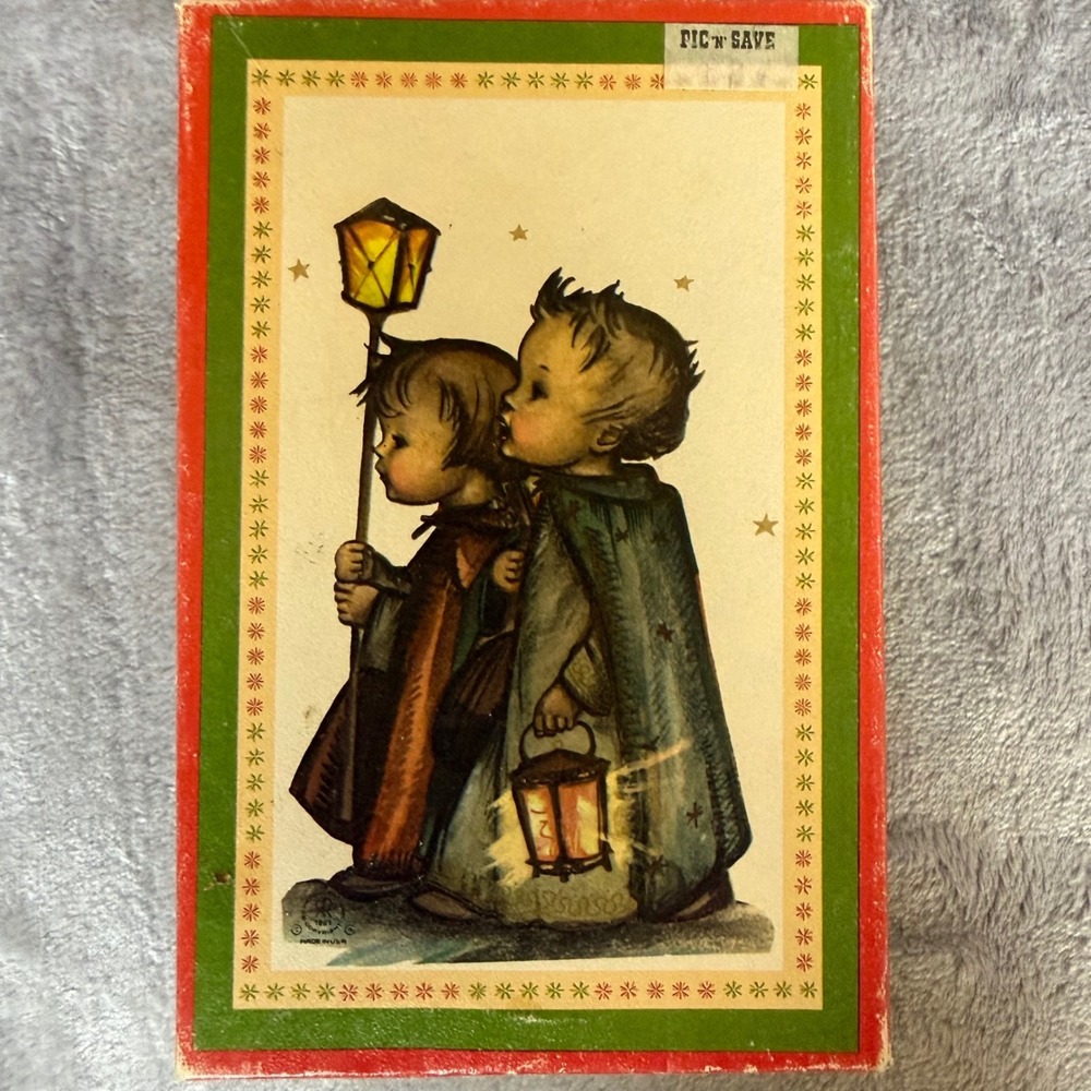 Vtg Reproducta Little Angels Christmas Card Assortment Boxed Set 15-12 Envelopes